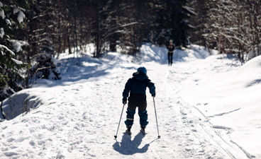 Barn på ski